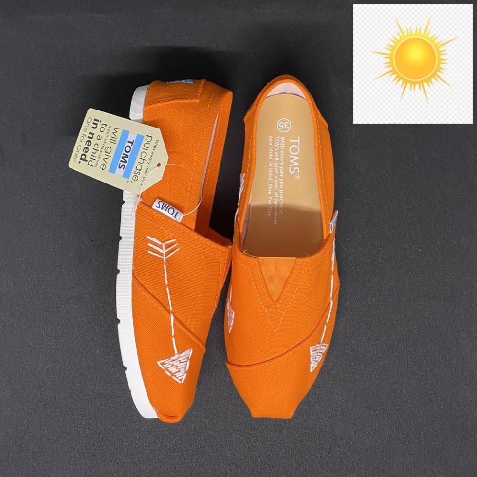 👰🤵 Giày toms Xương Cá CAM, ORANGE (Đế cao su đúc) 👰🤵