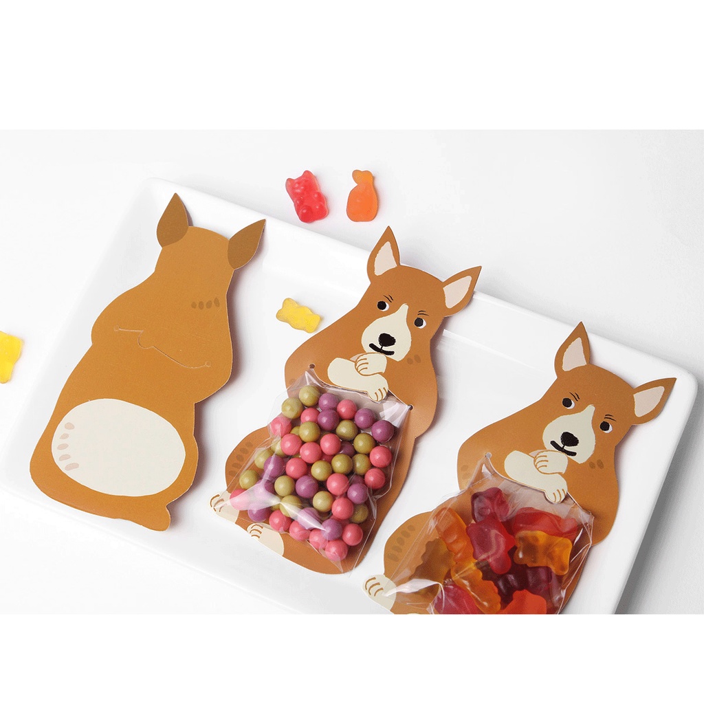 Bộ 10 Túi Nhựa Đựng Kẹo Kiểu Hoạt Hình Đáng Yêu