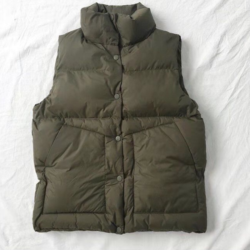 Áo Khoác Phao Sát Nách Đệm Cotton Cổ Đứng Size Lớn S-3xl Thời Trang Hàn Quốc Cho Nữ | BigBuy360 - bigbuy360.vn