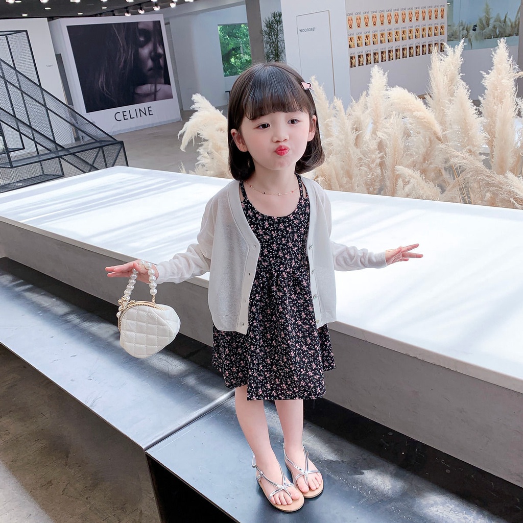 [Hàng Mới Về] Áo Dệt Kim Mỏng Có Mũ Trùm Thoáng Khí Thoải Mái Phong Cách Mùa Hè Cho Bé Gái