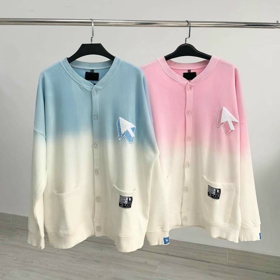 Áo Khoác Nỉ Bông Cardigan Tiedye CLICK.CLUB Loang Màu Unisex