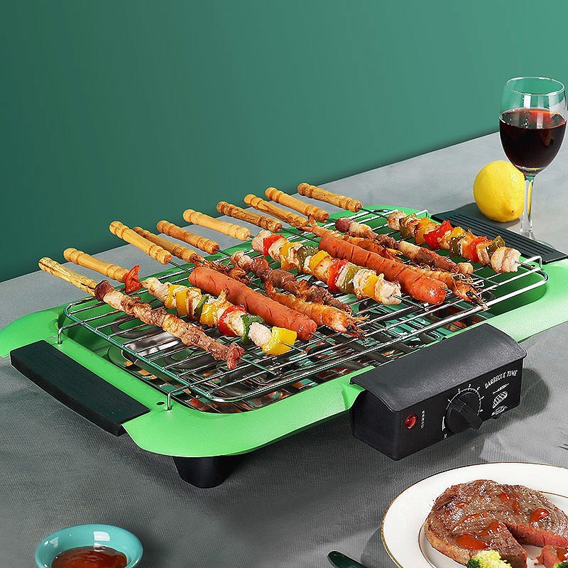 Bếp nướng điện không khói BBQ kèm khay nướng tiện lợi, công suất 1500W, tiết kiệm điện năng, an toàn tuyệt đối