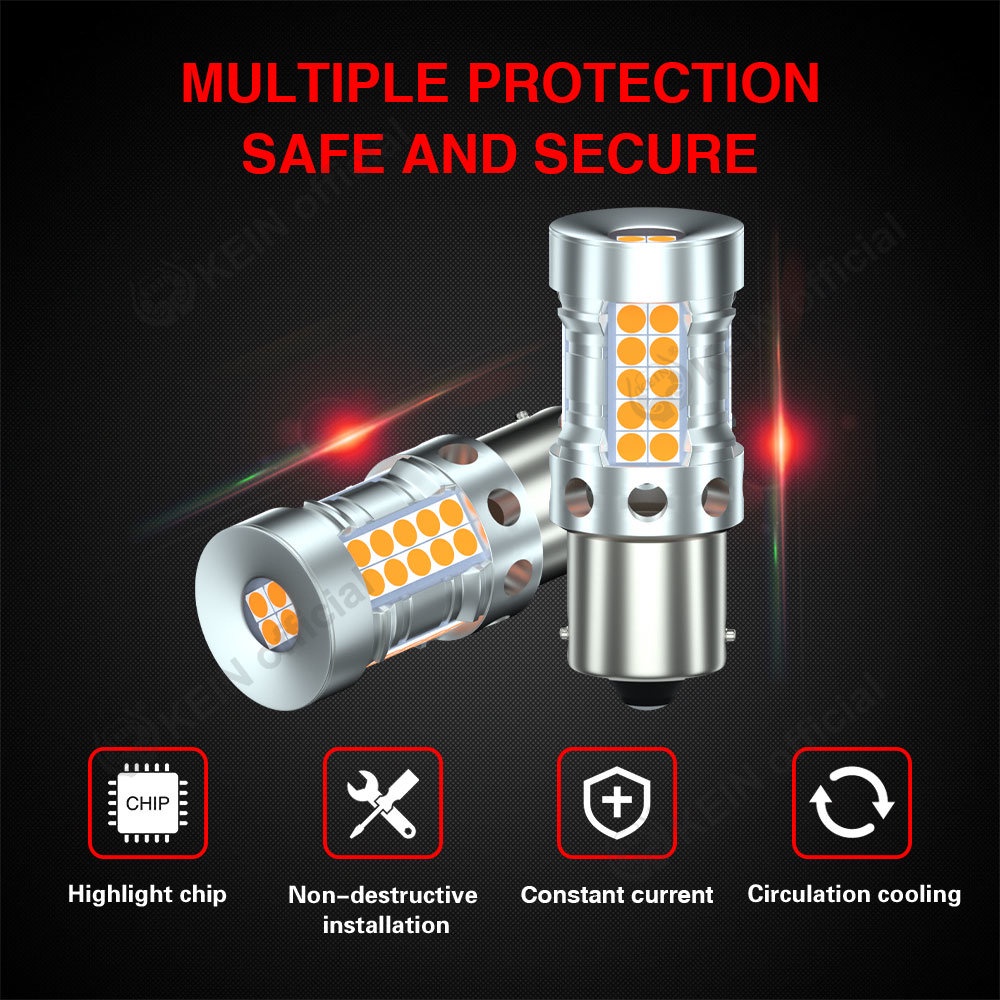Bóng Đèn Led Tín Hiệu CANBUS 1156 Led T20 7440 W21W BA15S P21W BAU15S 44SMD 3030 Chuyên Dụng Cho Xe Mô Tô