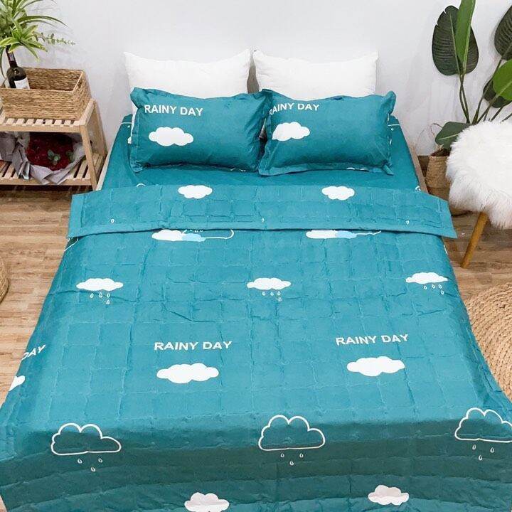 Bộ 5 Món Drap Mền Hè Poly Cotton Gồm Mền Hè + Drap + 2 Áo Gối + Áo Gối Ôm Đủ Kích Cỡ 1m2 1m4 1m6 1m8 2m2 Hàng Mới 2022 | BigBuy360 - bigbuy360.vn