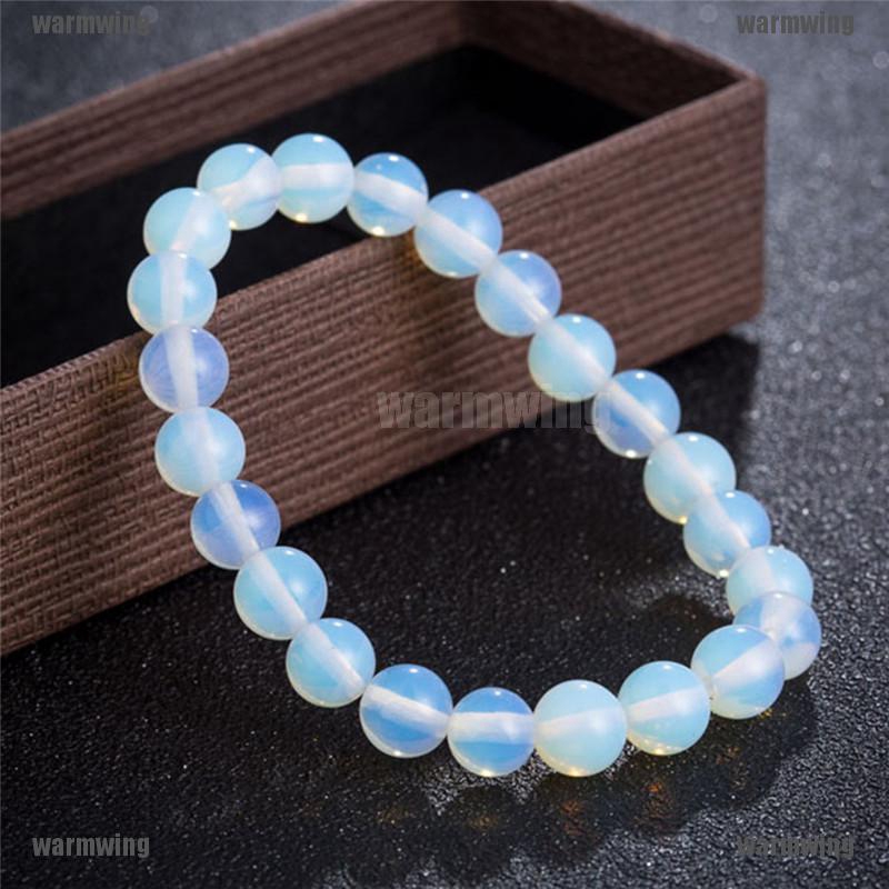 Vòng Tay Chuỗi Hạt Đá Mặt Trăng Tròn 8mm Thời Trang