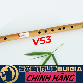 Sáo trúc Bùi Gia  VS3 Đủ Tone - Đô C5 - 6 lỗ - CAO CẤP - CÂY SÁO CHƠI LÂU DÀI -Tặng TÚI NHUNG
