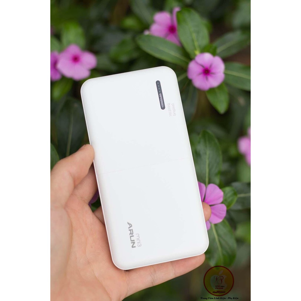 [Mã ELMS10 giảm 6% đơn 50K] Sạc dự phòng Arun mini 3 chính hãng 10.000mah - Pin sạc dự phòng Arun chính hãng siêu mỏng