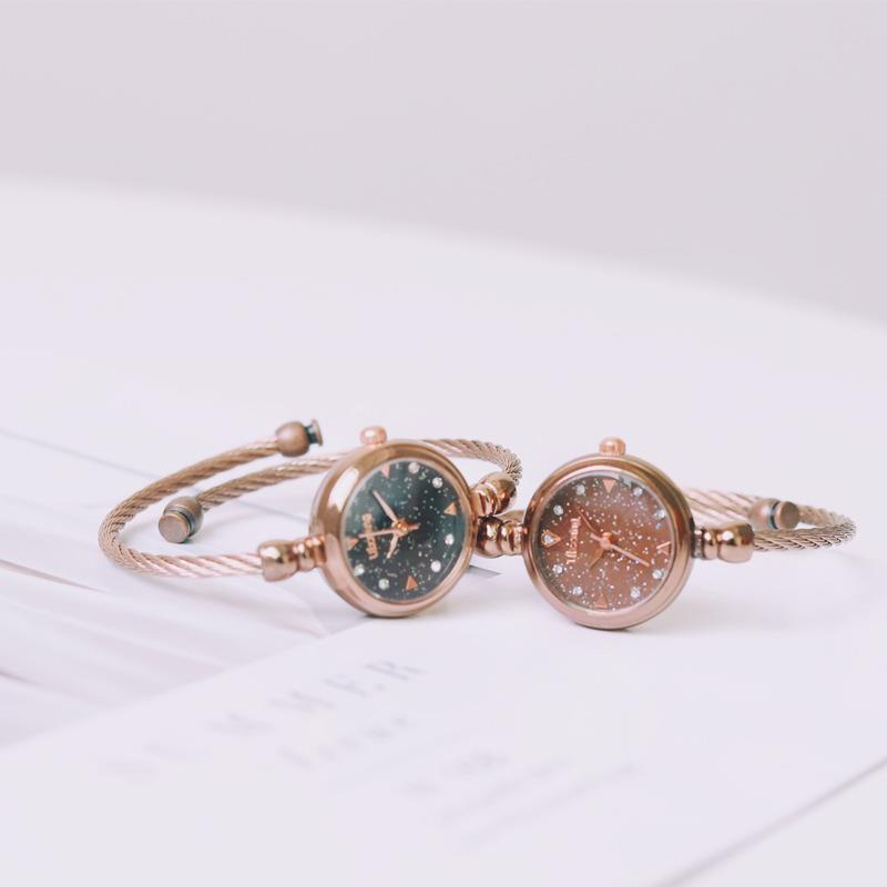 Winner Đồng Hồ Đeo Tay Mặt Nhỏ Cá Tính Chống Nước Phong Cách Hàn Quốc Cổ Điển Cá Tính Chất Lượng Cao Dành Cho Nữ