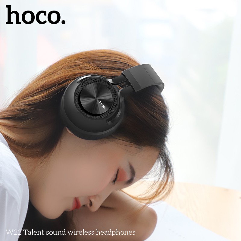 Tai nghe chụp tai HOCO W22 Bluetooth phong cách thể thao tích hợp microphone