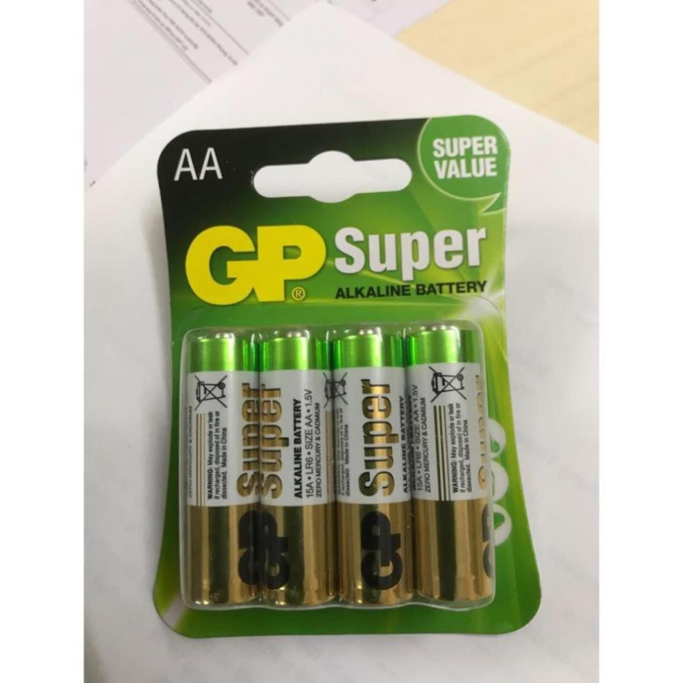 Vỉ 8 viên Pin Super Alkaline GP AA 1.5V GP15A-2U8