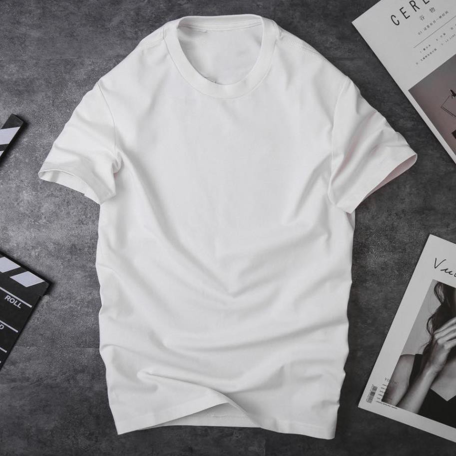Áo Thun Trơn Trắng Đen Cotton Size S M L XL XXL XXXL XXXXL