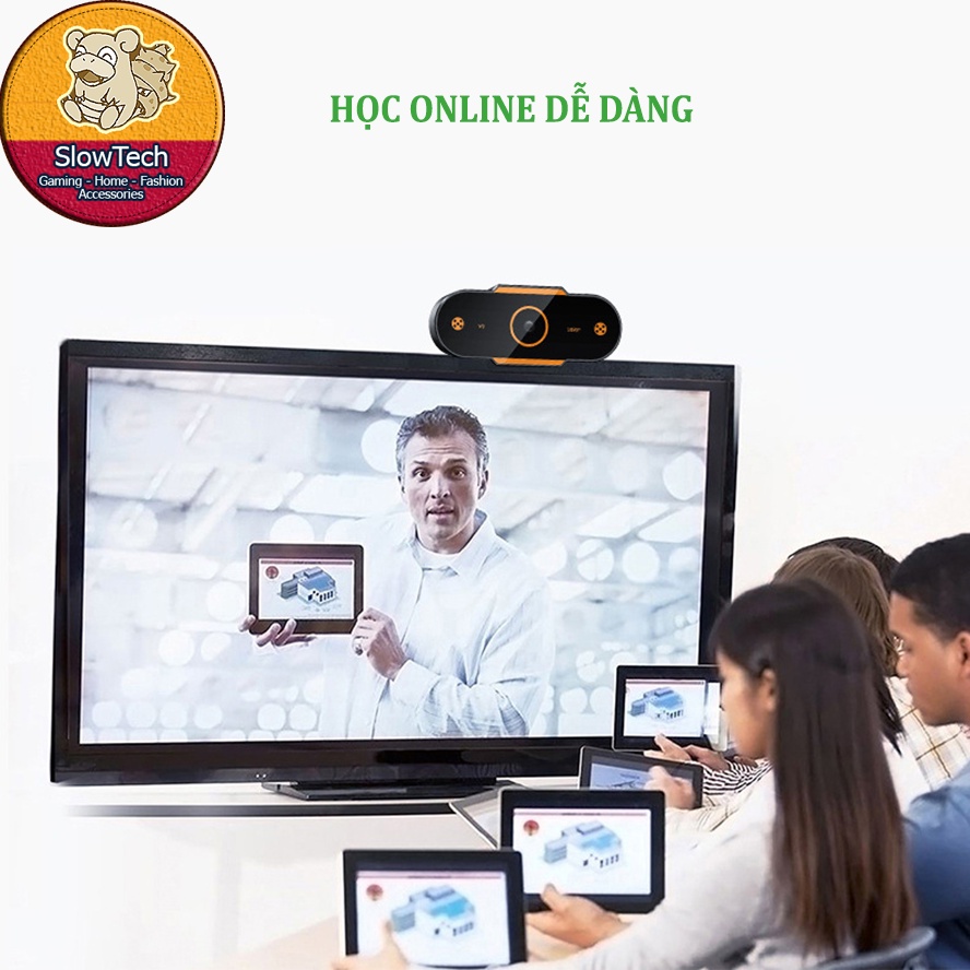 Webcam Dạy Học Online Giá Rẻ Độ nét Ultra-HD 2K, Lấy Nét Tự Động, Quét Tài Liệu, Cân Bằng Sáng SlowTech U2-2K | BigBuy360 - bigbuy360.vn