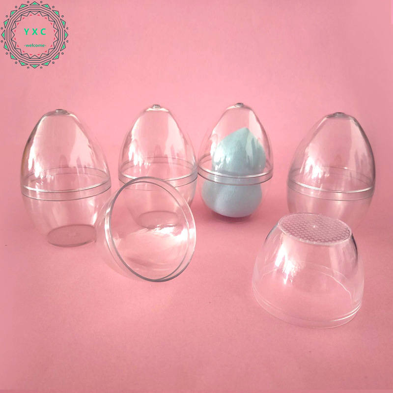 [Hàng mới về] Hộp đựng bông phấn hình quả trứng chống ẩm tiện dụng
