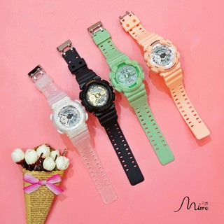 Đồng hồ thể thao nam nữ màu matcha thanh lịch