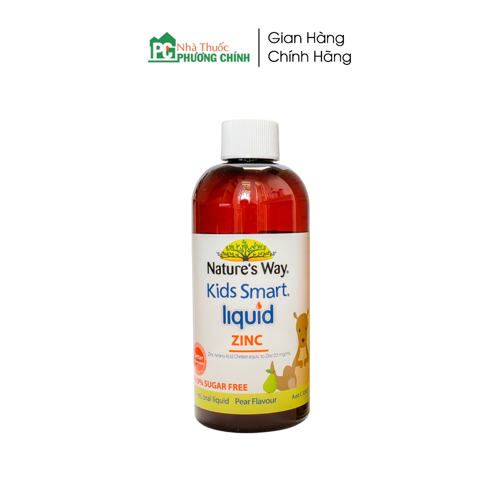 Siro Bổ Sung Kẽm Cho Bé Kids Smart Liquid Zinc Nature's Way Úc - Giúp Tăng Sức Đề Kháng Cho Bé