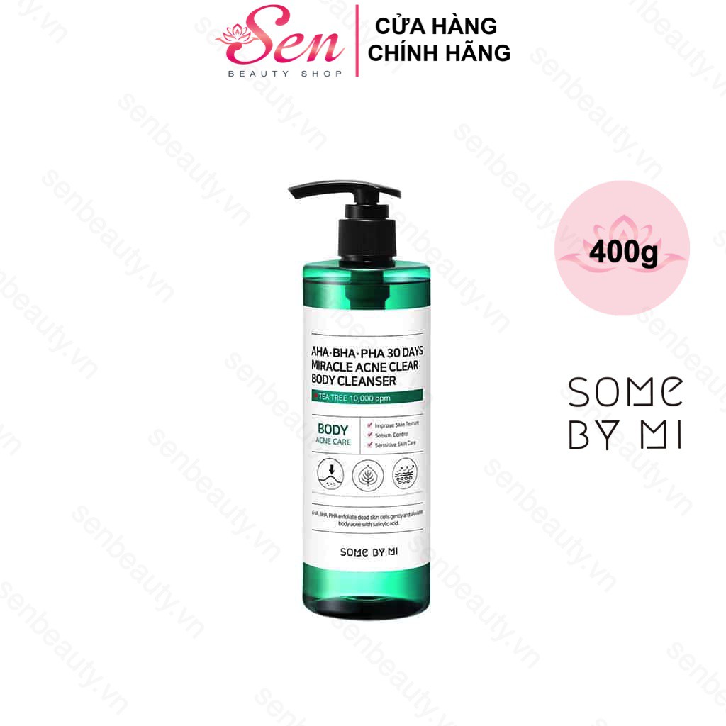 Sữa Tắm Làm Giảm Mụn, Ngăn Ngừa Mụn Cơ Thể Some By Mi AHA-BHA-PHA 30 Days Miracle Acne Body Cleanser 400g