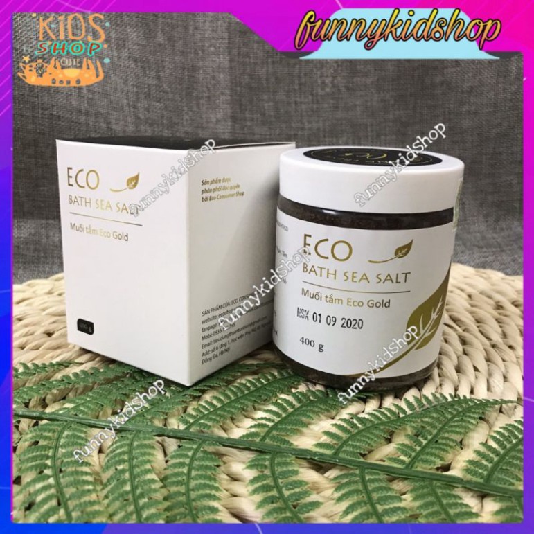 Muối tắm bé sinh dược eco gold 400g - Muối tắm bé gold eco - chăm sóc cơ thể mẹ và bé - Muối tắm bé eco gold - tặng cốc