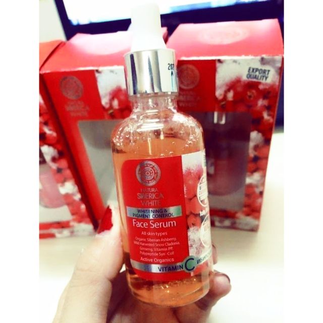 Serum dưỡng trắng da Natura Siberica Nga ( xách tay Nga chính hãng)