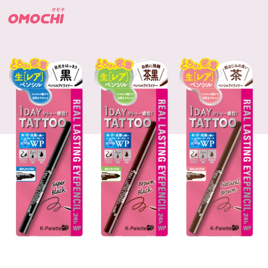 Chì kẻ mắt K-PALETTE 1 DAY TATTOO Lasting Eyepencil 24h - Nhật Bản