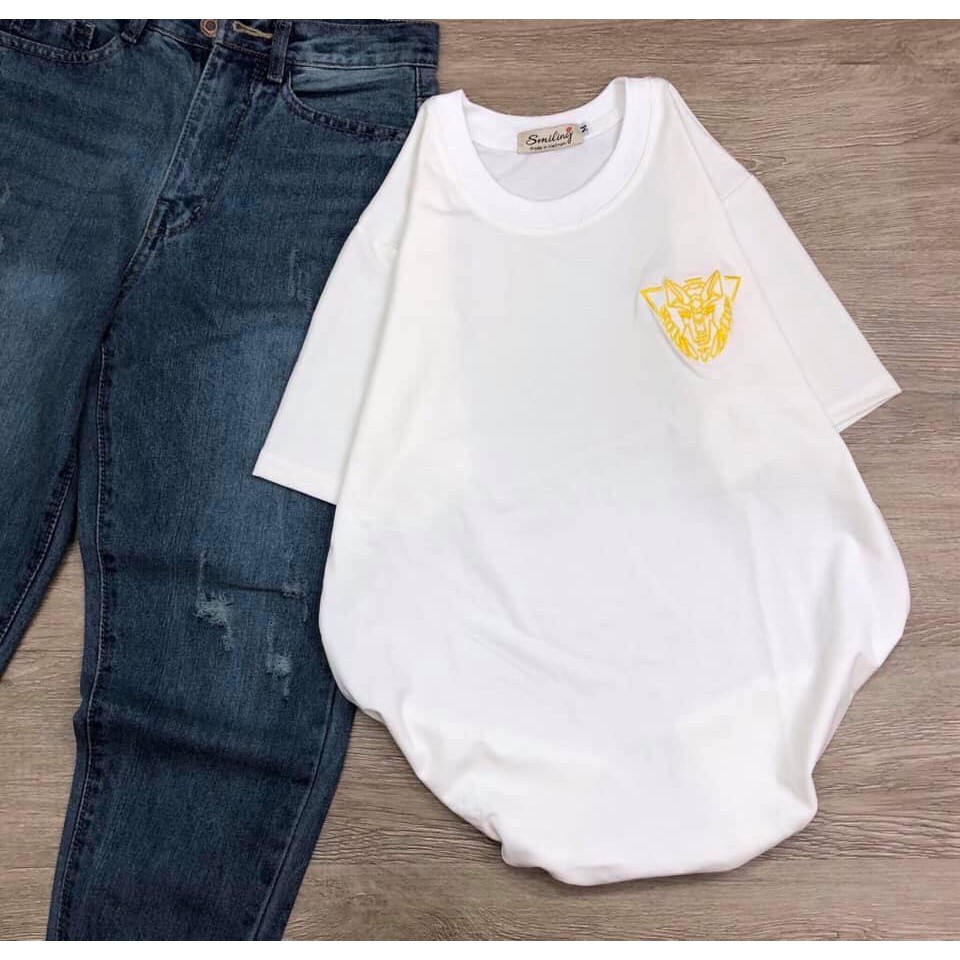 [ GỐC SĨ ] Áo thun tay lỡ logo đầu hổ