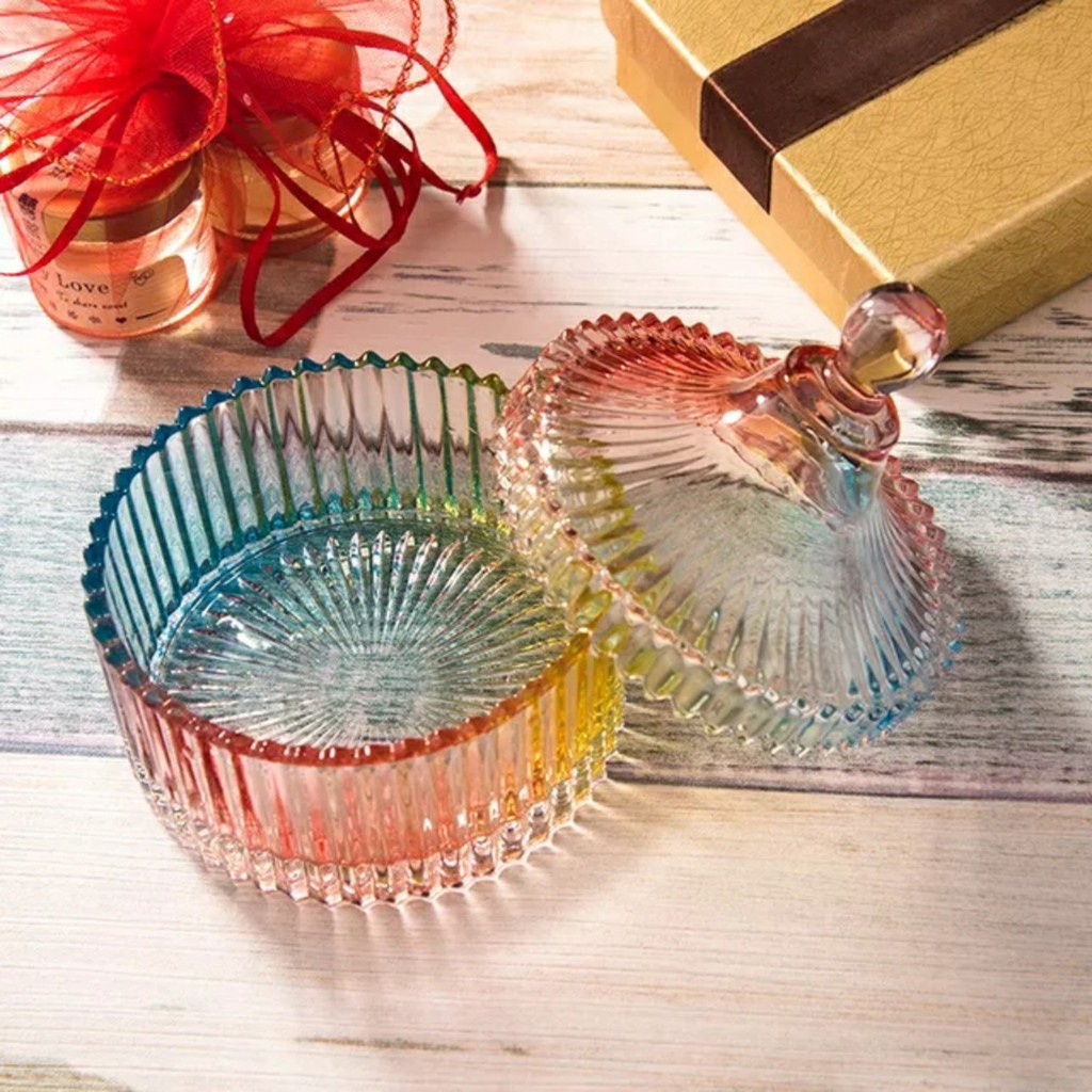 Sale 50% xả kho Hũ khay mứt thủy tinh trang trí dùng đựng mứt, đựng đồ trang trí