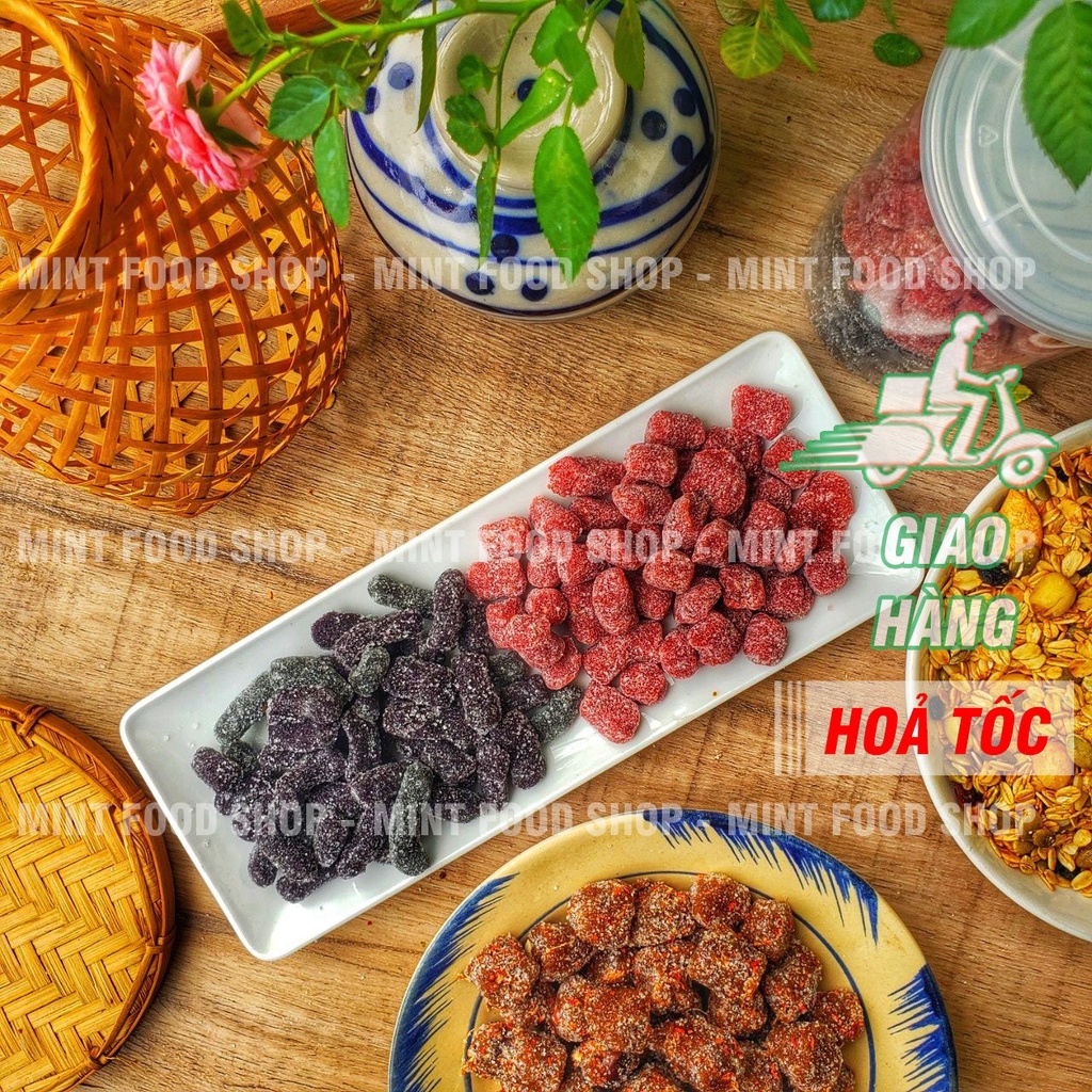 Kẹo Dâu Tây Mix Kẹo Dâu Tằm Đặc Sản Đà Lạt - Lon 500gr