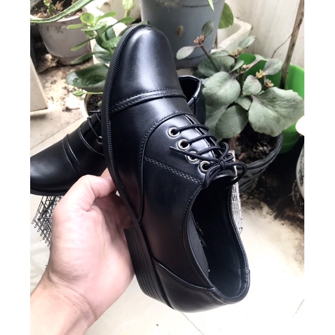 Giày công sở nam buộc dây phom đẹp, da mềm, mã SQ03, Size từ 38 -43, màu đen sang trọng lịch lãm