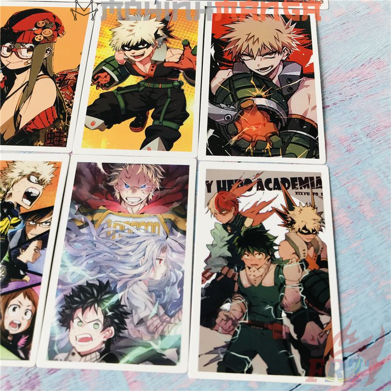 Lomo card hộp 30 thẻ truyện My hero academia Học viện siêu anh hùng poster card Bakugo Midoriya All Might Shoto Todoroki