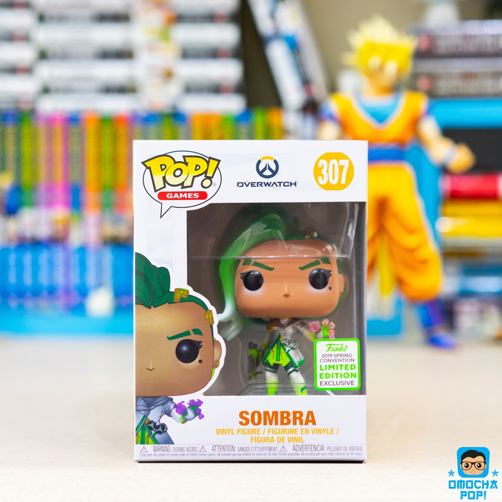 Mô Hình chính hãng Funko Pop Games: Overwatch - Sombra (Glitch Skin) Spring Convention Exclusive