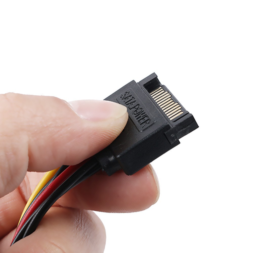 Dây cáp chia nguồn SATA từ 1 đầu đực sang 2 đầu cái