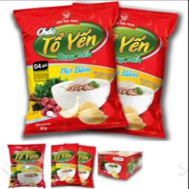 1 thùng Cháo Tổ Yến Rong Biển Thịt Bằm