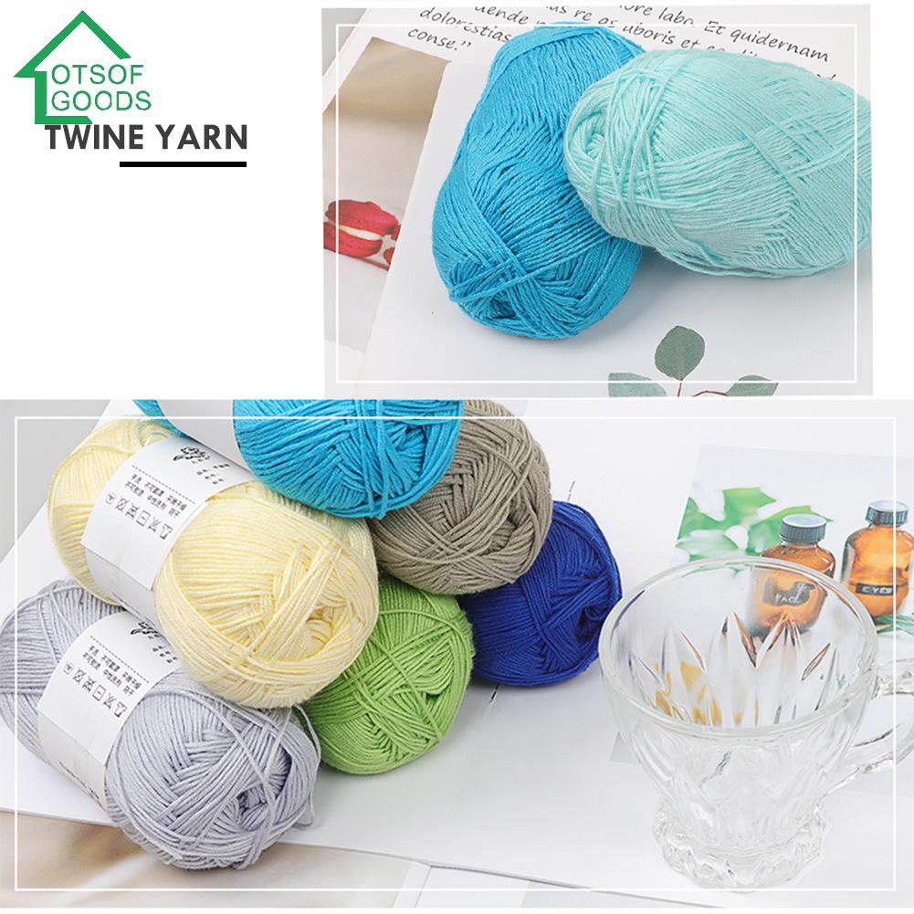 Cuộn len sợi tre cotton bện sáu dây chất lượng cao dùng đan thêu áo sweater mũ len cho bé