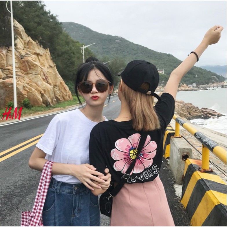 ÁO THUN TAY LỠ in bông hoa | BigBuy360 - bigbuy360.vn