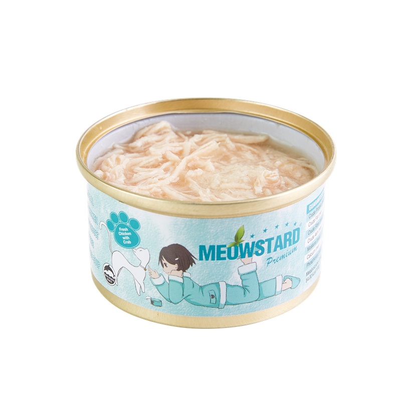 Thùng 24 lon mix vị - Pate cho mèo Meowstard premium 80g