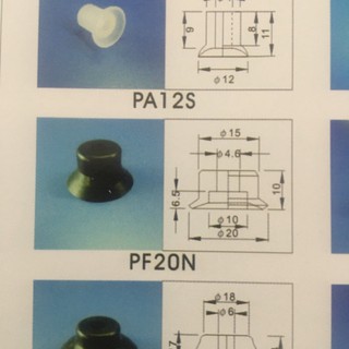 núm hút chân không PF-20N .