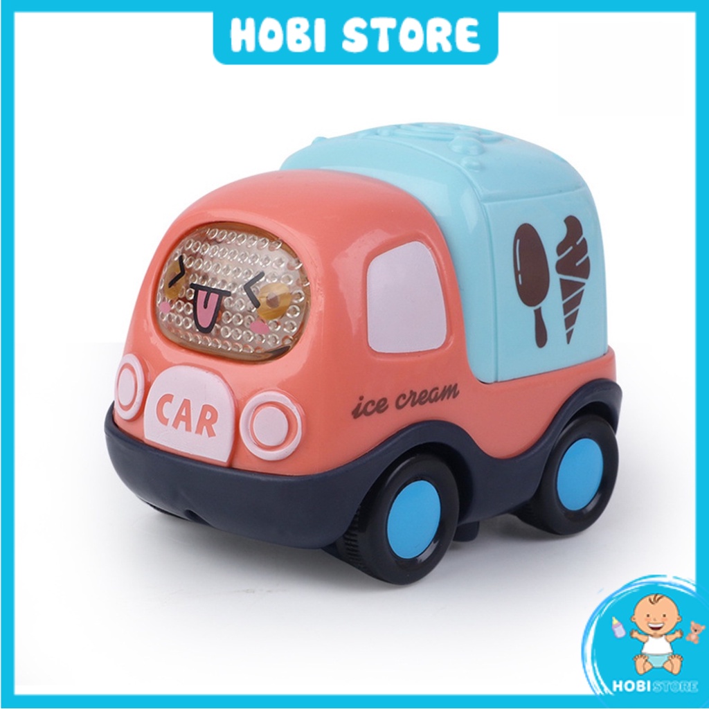 Bộ xe ô tô đồ chơi quán tính mô tả xe cứu hỏa, cứu thương, cảnh sát, taxi, xe bus, máy bay hấp dẫn cho bé - Hobi Store