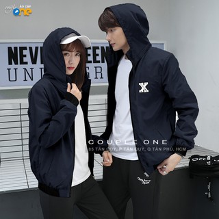 Áo Khoác Cặp Dù Nón X (XĐen)