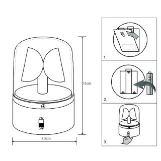 Đèn LED cảnh sát xoay mới lạ của tiệc Tadisco