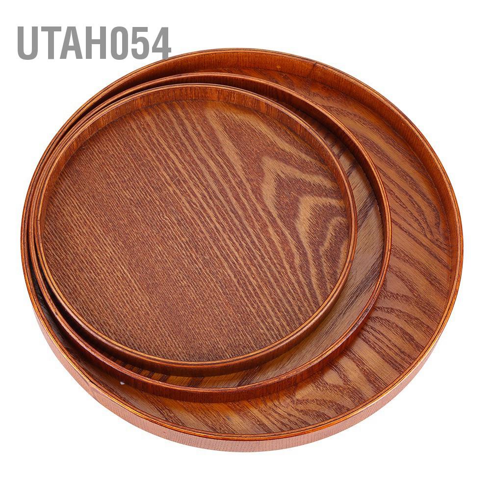 Khay Gỗ Tròn đựng hoa quả / Thức Ăn / Nước Uống Tiện Dụng decor quán cafe, decor chụp ảnh
