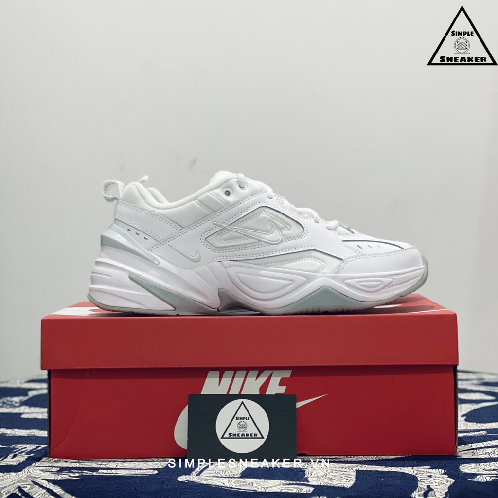 Giày Nike M2K Tekno FREESHIP Nike M2K Tekno All White Chính Hãng - Giày Chunky Sneaker Nike M2K Chuẩn Auth