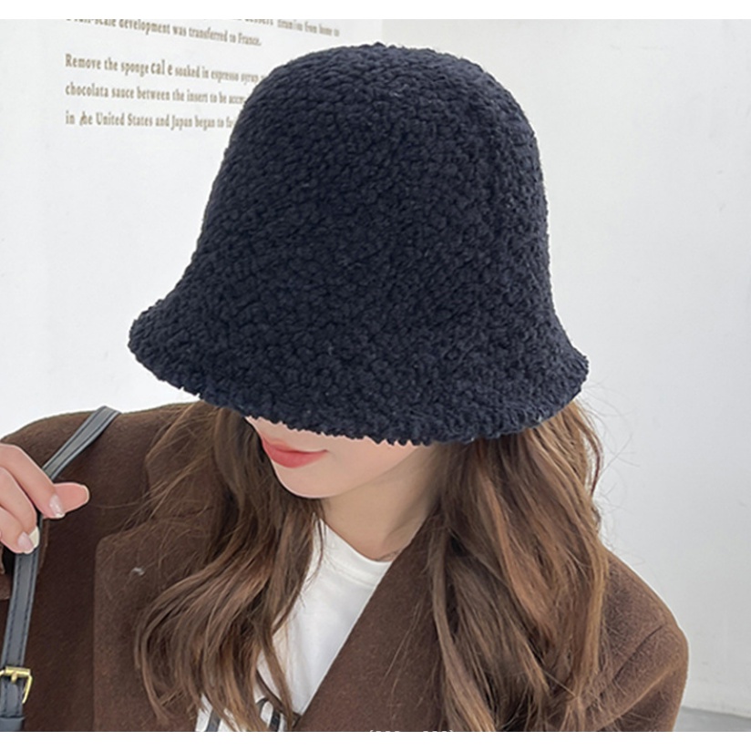 [SẴN]- Mũ nón bucket len cừu phong cách Ulzzang (M56)