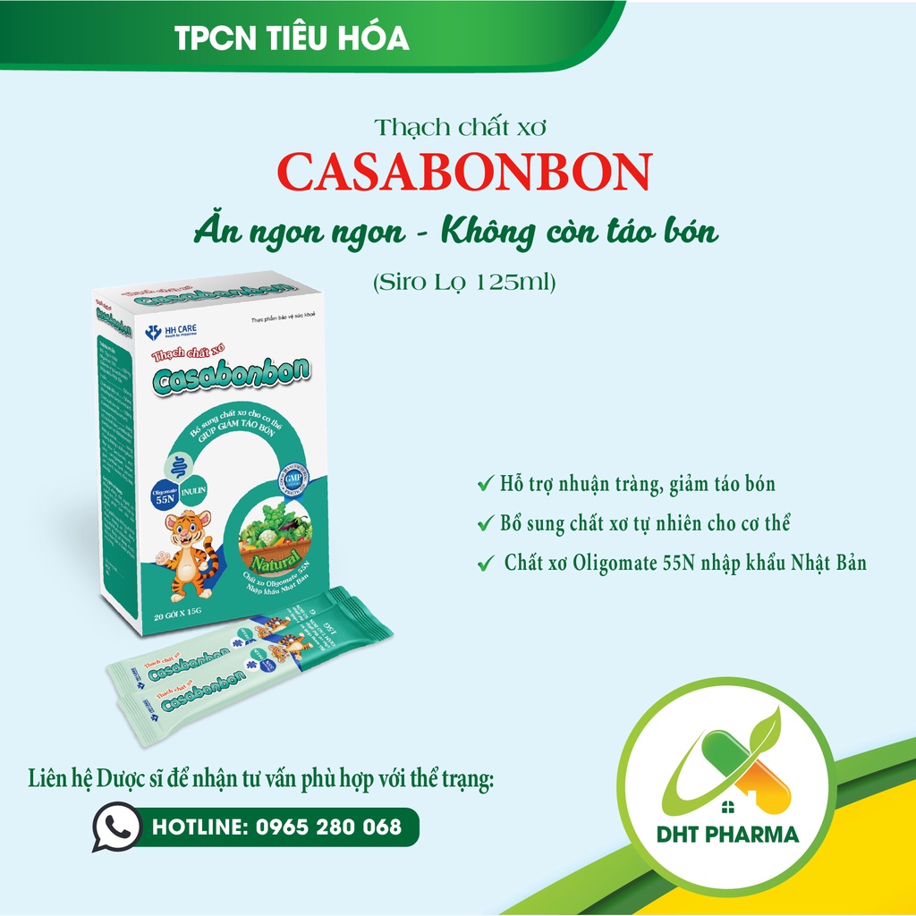 Thạch tăng cường dưỡng chất cho bé- Thạch chất xơ Casabonbon Ăn ngon ngon không còn táo bón