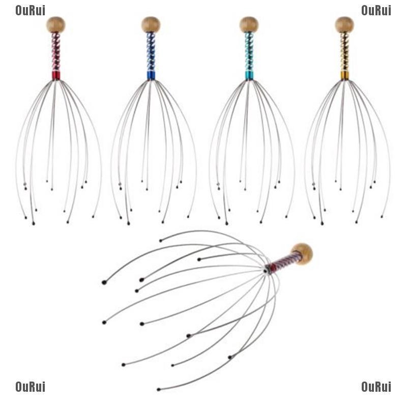 {FCC}Dụng cụ mát xa da đầu thư giãn tiện dụng{OuRui.vn}