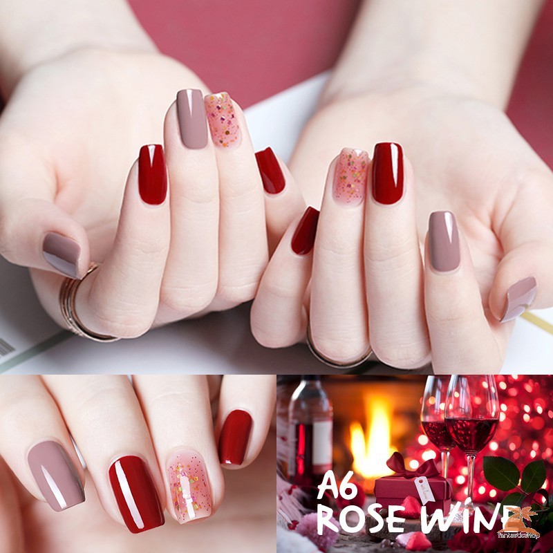 Ready Stock  Bộ 3 sơn móng tay màu kẹo xinh xắn N8039-3