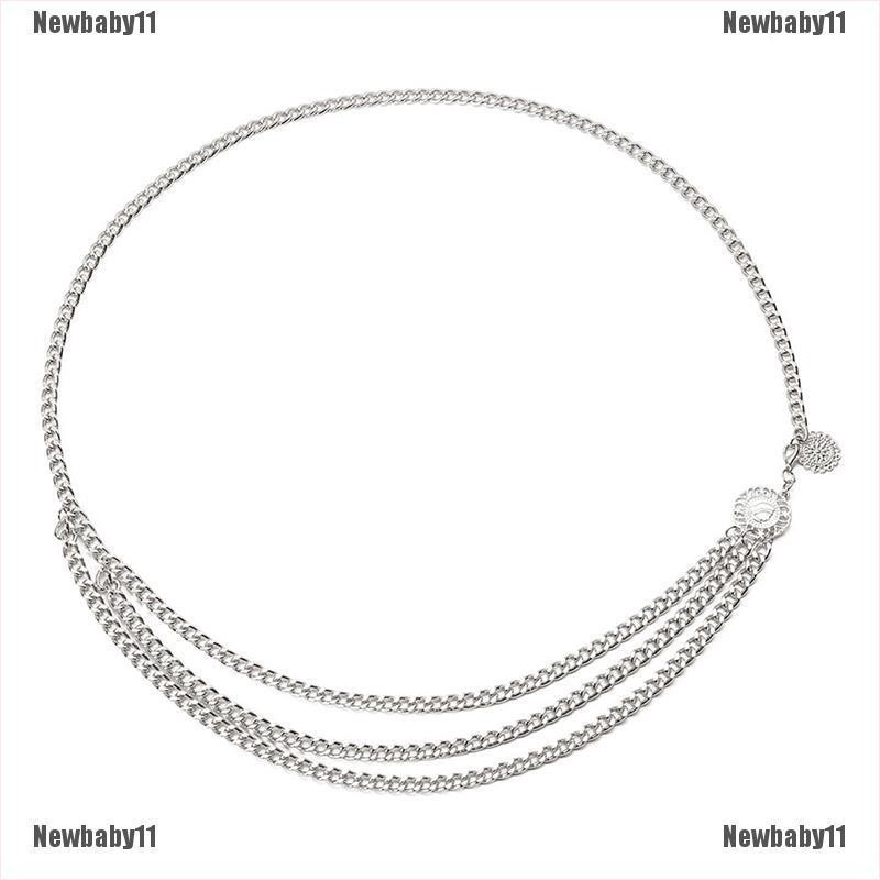 Thắt Lưng Dây Xích Kim Loại Phong Cách Cổ Điển Cho Nữ