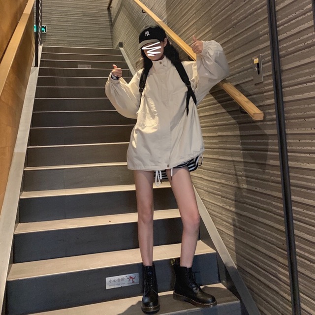 Áo khoác kaki nữ form rộng Cánh Dơi ulzzang Wind | BigBuy360 - bigbuy360.vn
