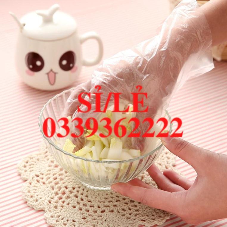 [ COCOLOVE ] 100 chiếc găng tay nilon nhuộm tóc, nấu nướng, làm vệ sinh - găng tay nilong dùng 1 lần