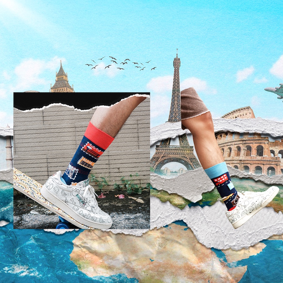 Vớ Traveler Chất Liệu 80% Cotton Mang Lại Cảm Giác Thoáng Khí.