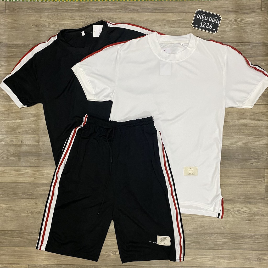 BỘ ĐỒ NAM BỘ HÈ NAM THỂ THAO XẺ TÀ MIX KẺ SỌC kèm ảnh thật | BigBuy360 - bigbuy360.vn