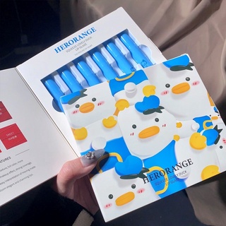 [ HÀNG MỚI VỀ ] Set 6 Cây Son Kem HerOrange Lovely Duck Vịt Xanh Dễ Lên Màu Cực Xinh giá tốt